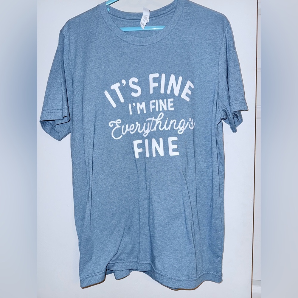 Bella Canvas Heather Blue Graphic Tee